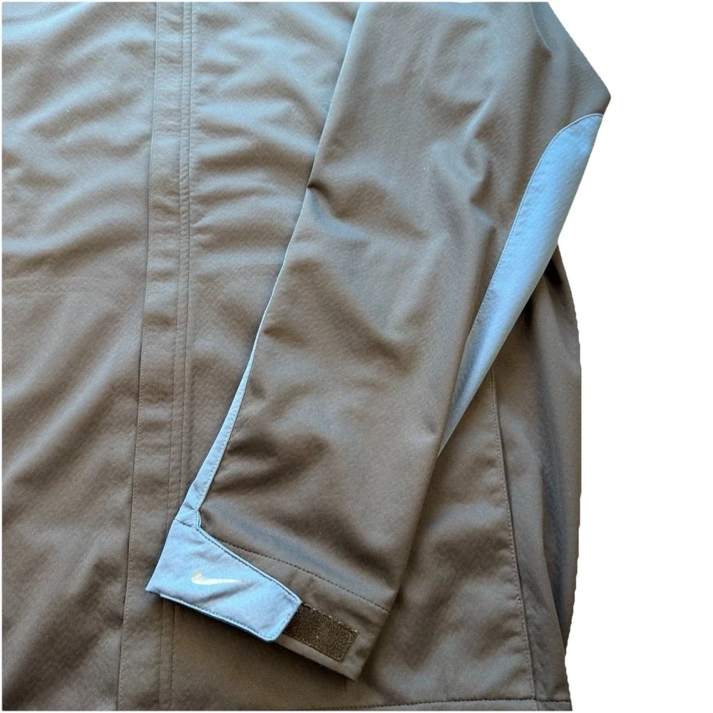 Nike Tour Golf Jacket Men's Large Lightweight Blue Full‎ Zip Pockets